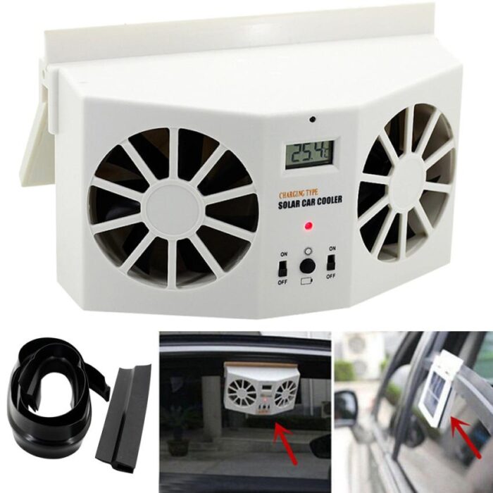 Solar Powered Car Window Exhaust Fan