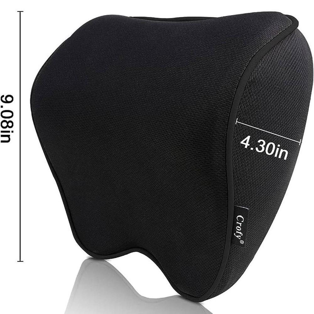 Car Back Neck Seat Cushions -Black