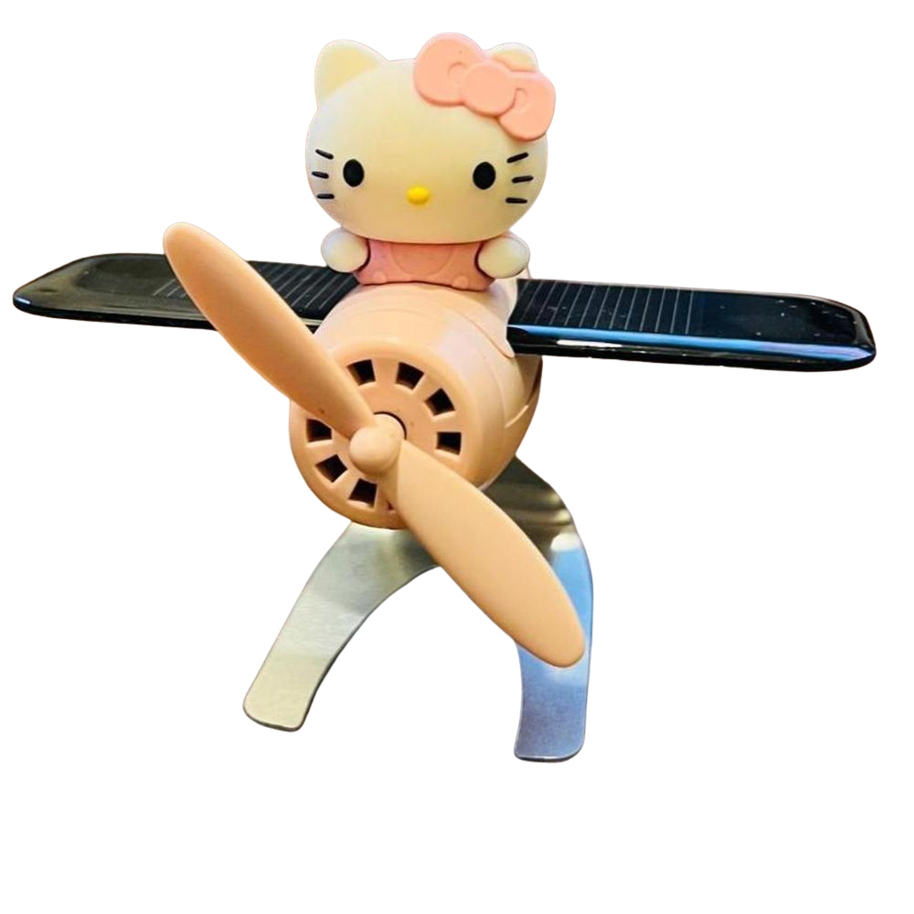 Solar Aeroplan Aircraft Cartoon Style Car Perfume