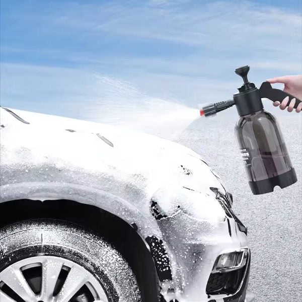 Air Pressure Watering Bottle for Car Cleaning & Gardening – Multipurpose Portable Spray Tool with Strong Nozzle – Black Color – 1.5L Capacity