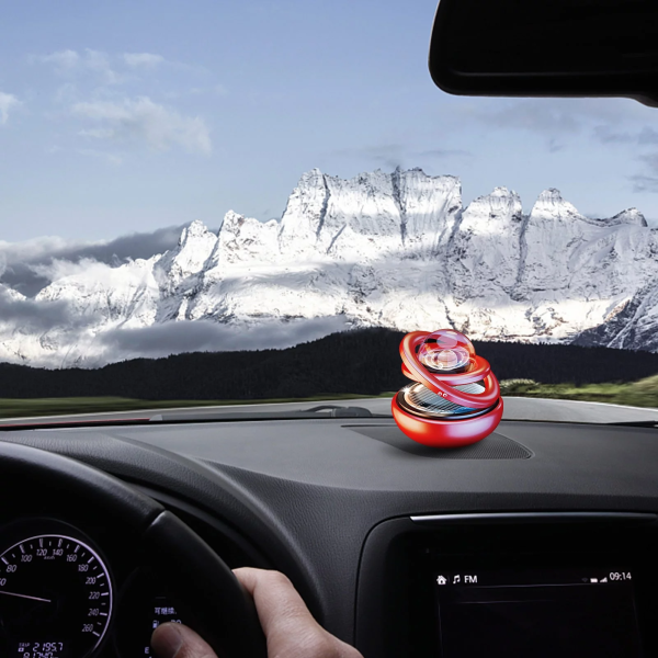 Premium Solar-Powered Rotating Car Air Freshener